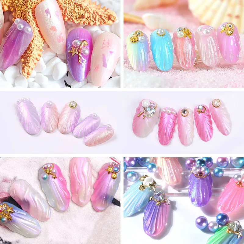 Soak Off Nail Gel Polish For Nail Salon Home DIY pearl sea shell gel Soak Off Uv Led UV Polish Uv Gel Nail Polish