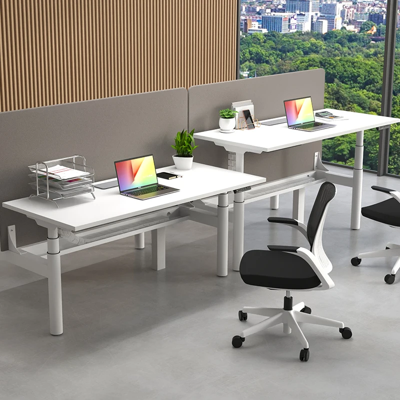 iULTRA building OEM light gray panel desk durable furniture office