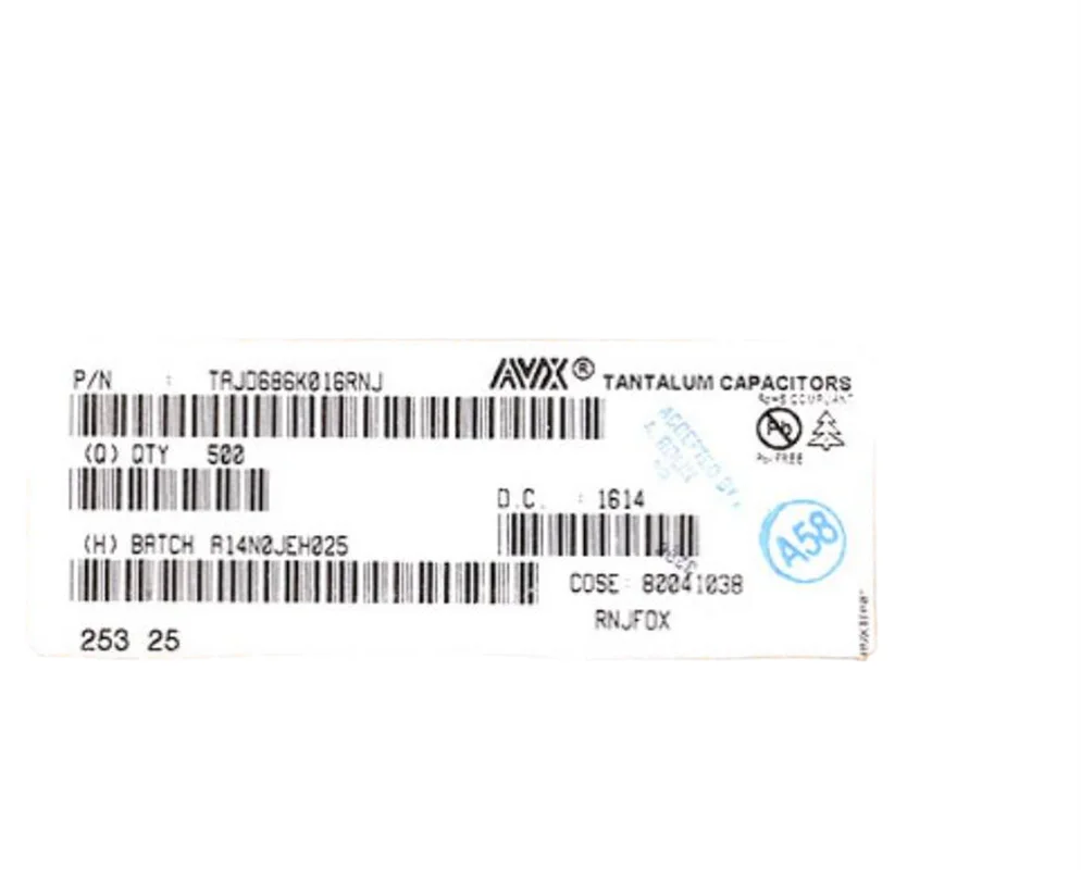 TAJY476K025RNJ| AVX tantalum capacitor  2917 47 uF 25V 10% Y ca