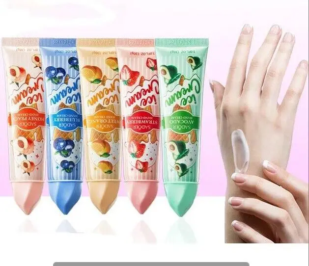 OEM SADOER Private Label Hand Care Moisturizing Whitening Anti Aging Natural Blueberry Fruit Hand Cream