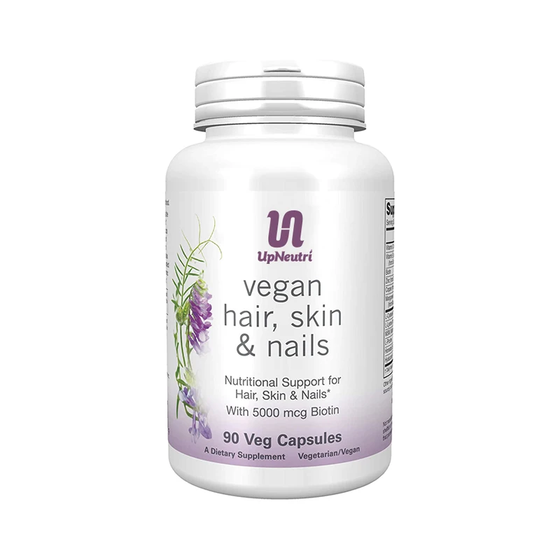 Biotin 5000mcg vegan capsules hair skin and nails capsules private label OEM/ODM