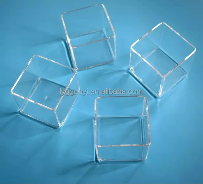 custom size clear quartz glass tank for fish bowl glass container