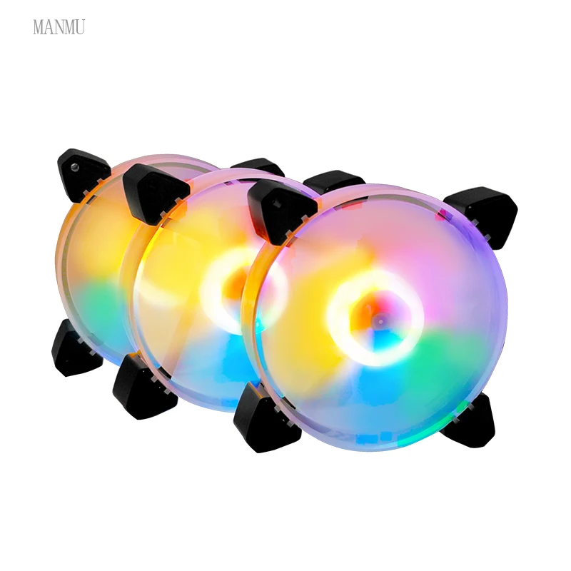 Choiyan Oem Rgb Fan 120mm Pc Case Atx Fans Cooling 12v Computer Gaming Cpu Cooler Argb Fan 120mm