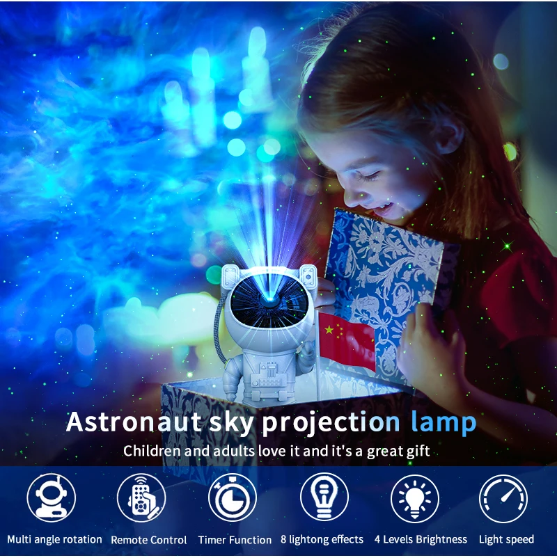 Creative Galaxy Night Light projection bedroom laser projection ambient light night light commemorating moon landing star proje