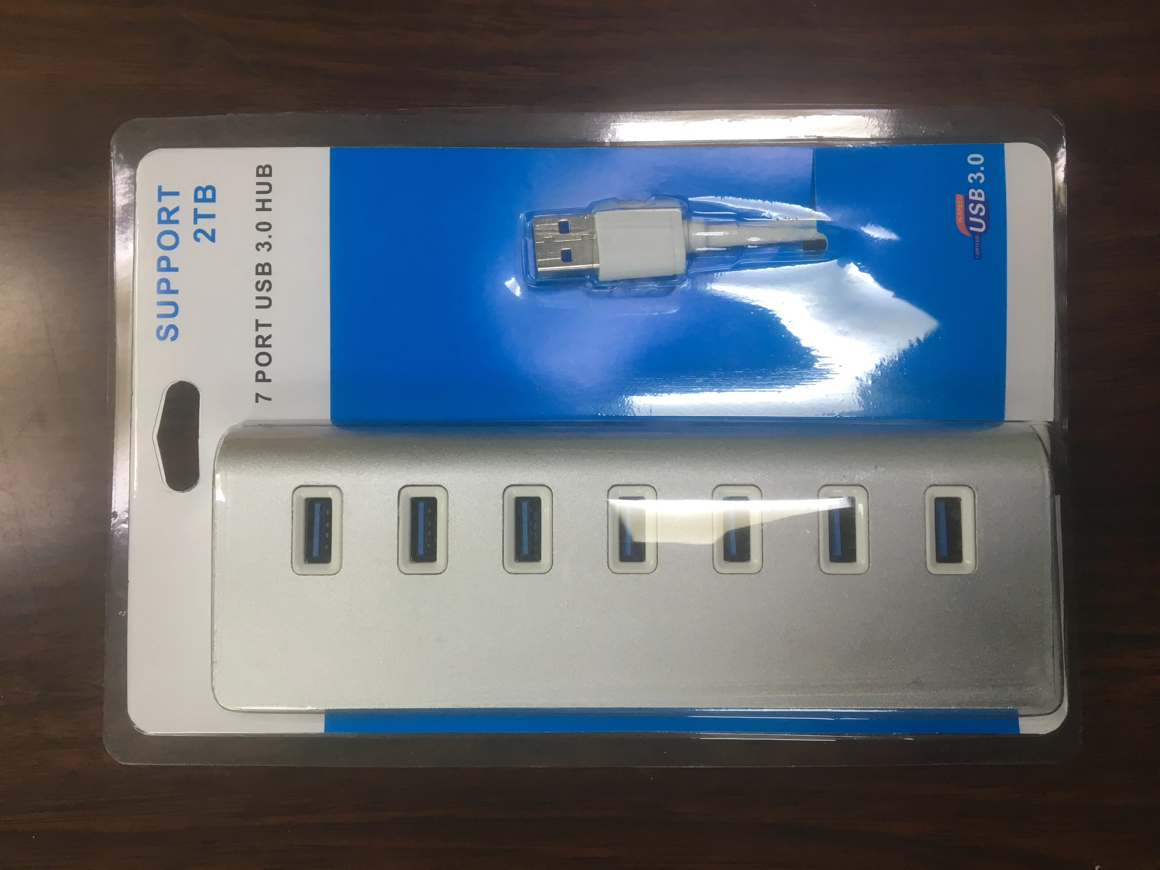  Алюминиевый Высокоскоростной USB-концентратор 3 0 на 5 Гбит/с 7 портами питания адаптер для Macbook