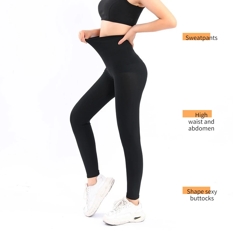 Hot Effect Slimming Body Shaper Fitness Waist Trainer Gym Leggings Sauna Pants With Control   Panties Adjustable