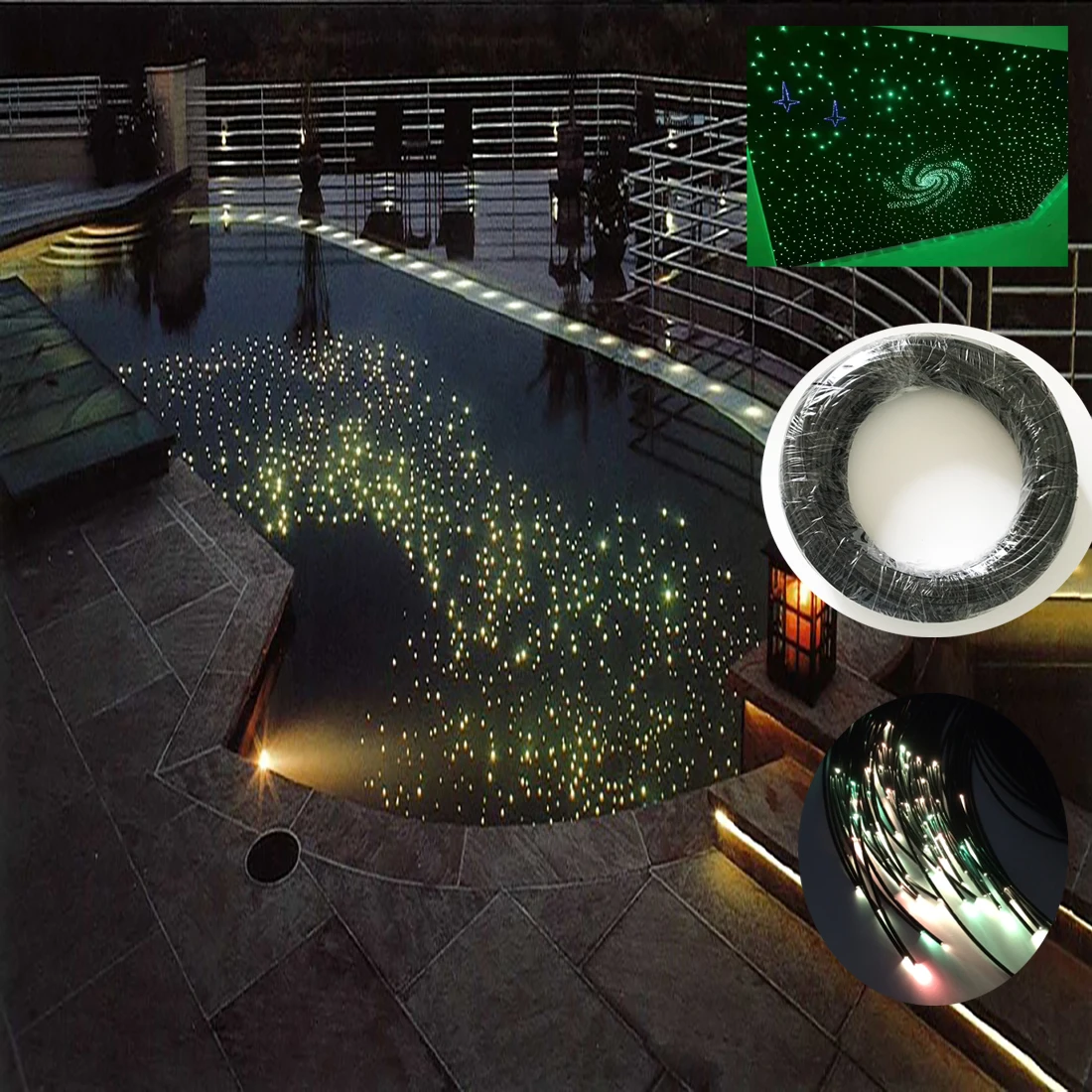 2.2mm Plastic end light fiber optic cables for lighting