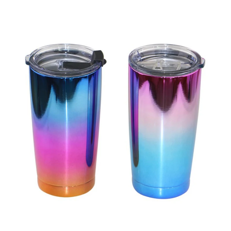 Оптовая продажа 20 унций стакан для вина с УФ-изоляцией вакуумные чашки для напитков 30 унций чайные кофейные кружки с уплотнительные крышки
