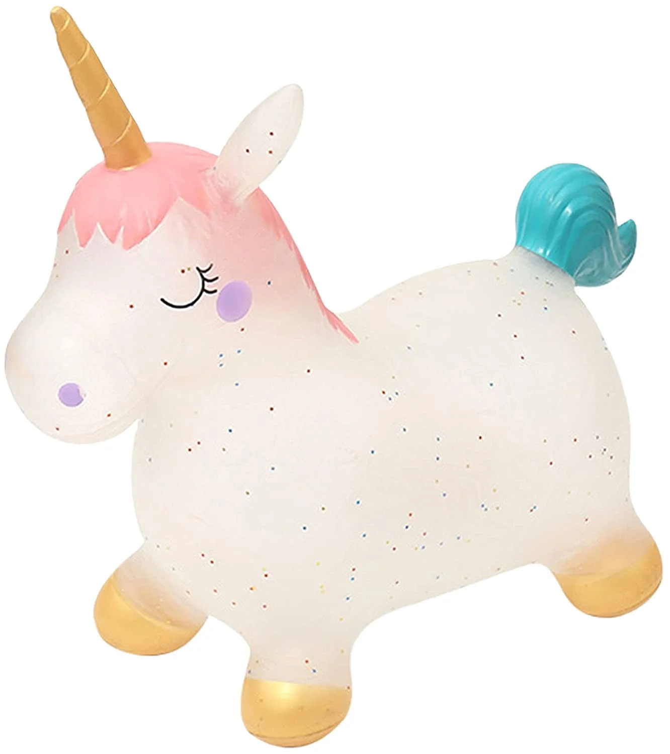 New Glitter Unicorn jumping bounce animal toys for kids 3-7 years