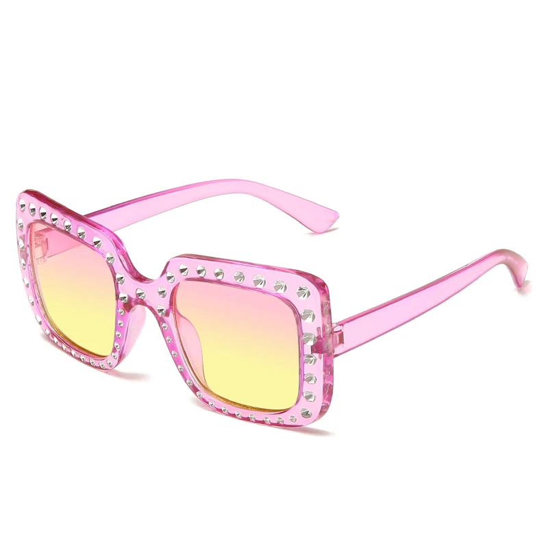 Bling Square Diamond  Summer Shade Cool Kids Sunglasses