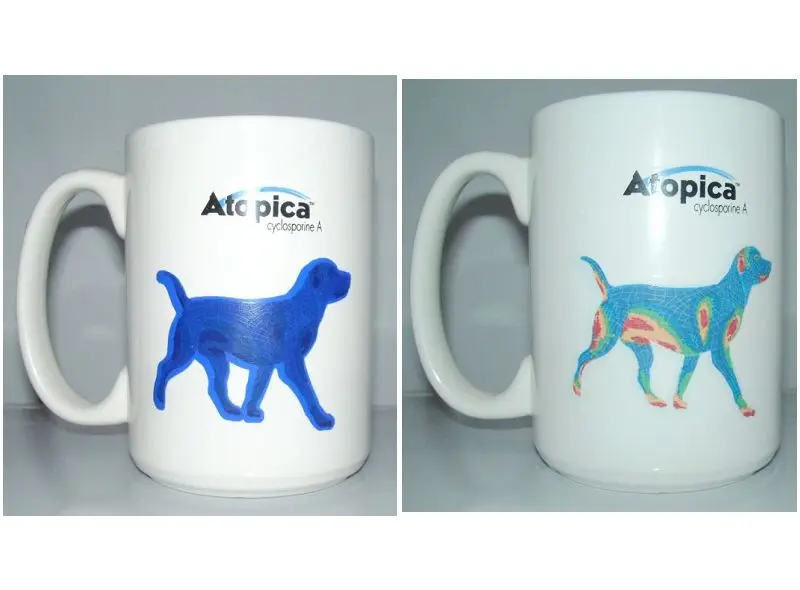 Creative Color Change Heat reveal Magic Ceramic Mug