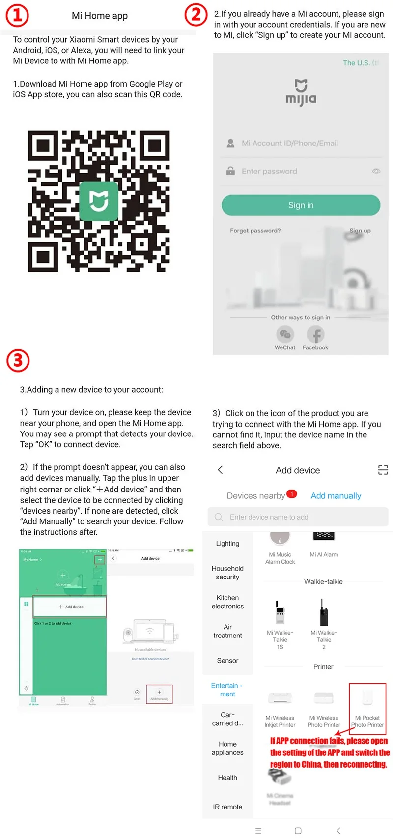 Оригинальный мини Карманный фотопринтер Xiaomi трехдюймовая печать для фотосъемки несколько подключений видео портативный