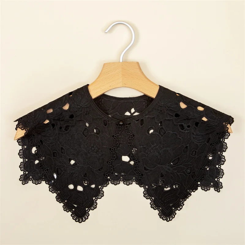 Lace Fabric Shawls With Tulle Trims And Embroidered Details For Womens Elegant Wear