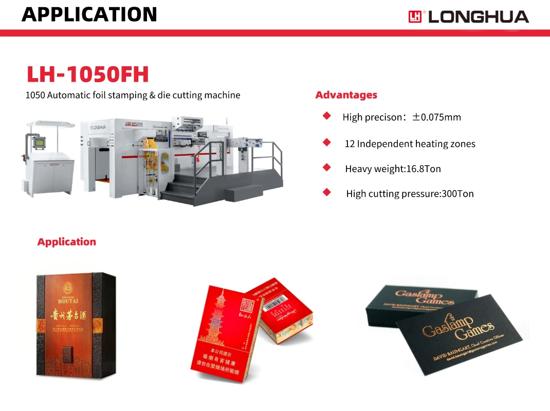 Automatic Flatbed a Poetic Couplet Hot Foil Stamping Die Cutting Machine