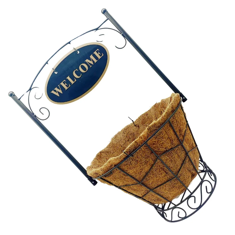 
flower hanging plant basket pot stand outdoor 