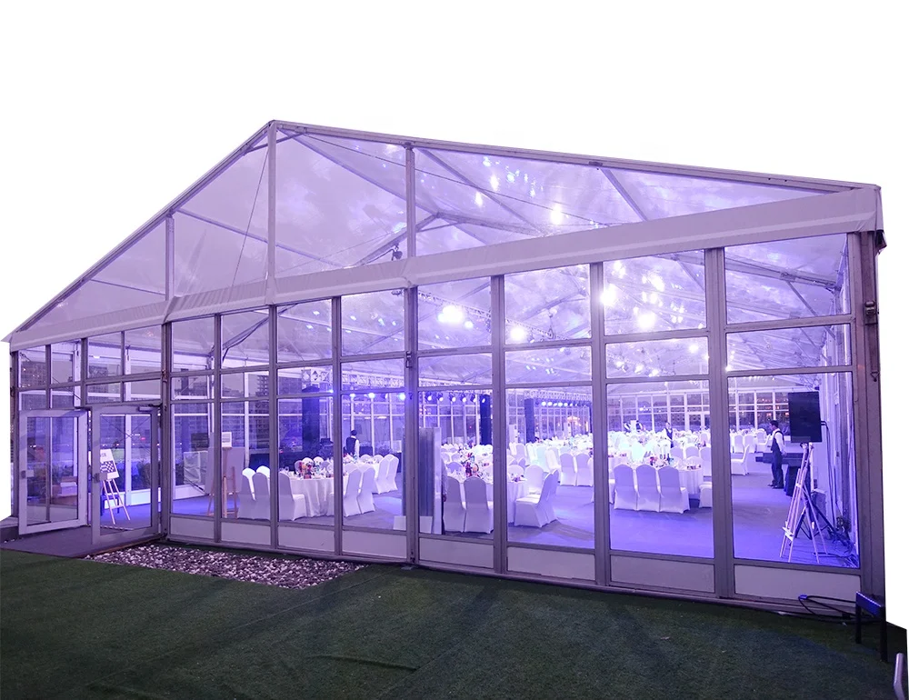Luxury transparent clear roof tents for weddings banquet