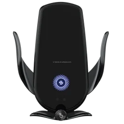 New Design 360 Degree Rotation Magnetic Car Wireless Charger Qi Smart Sensor Car Wireless Charger Phone Holder Auto Clamp