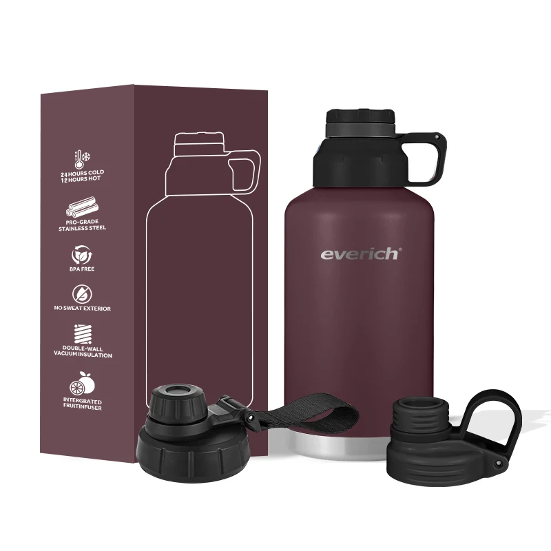 Wholesale stainless water bottles bpa free gallon water bottle manufacturer  thermo water bottle with cover