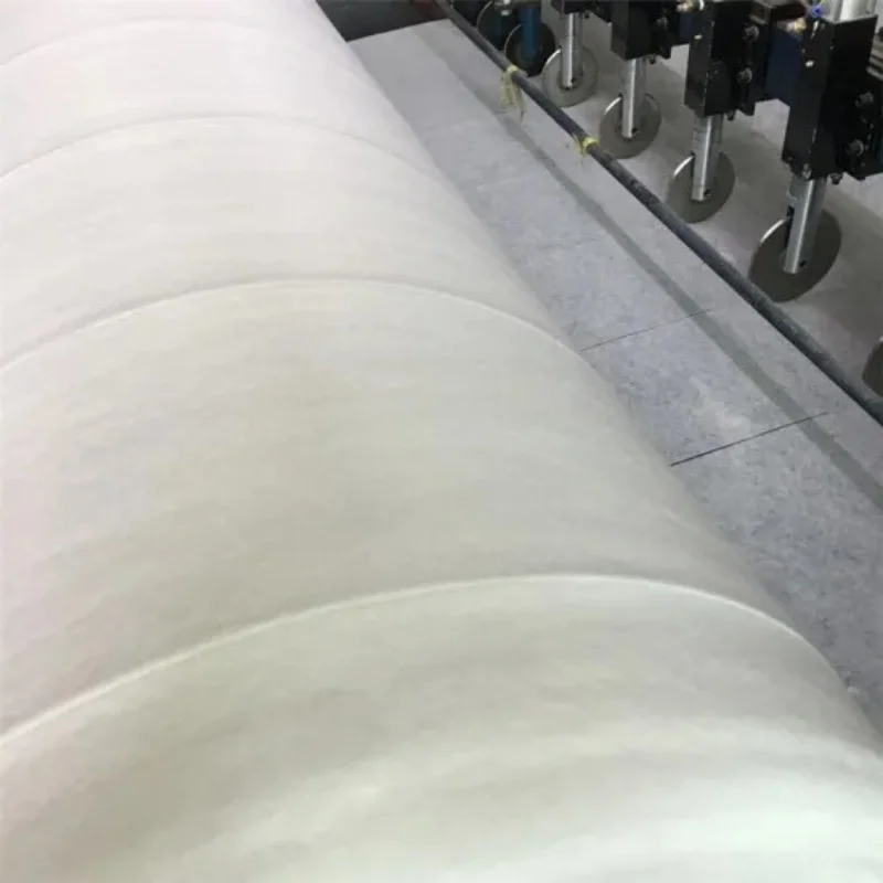 Breathable and Comfortable Pure Es Hot Air Cotton Filter Fabric for Mask