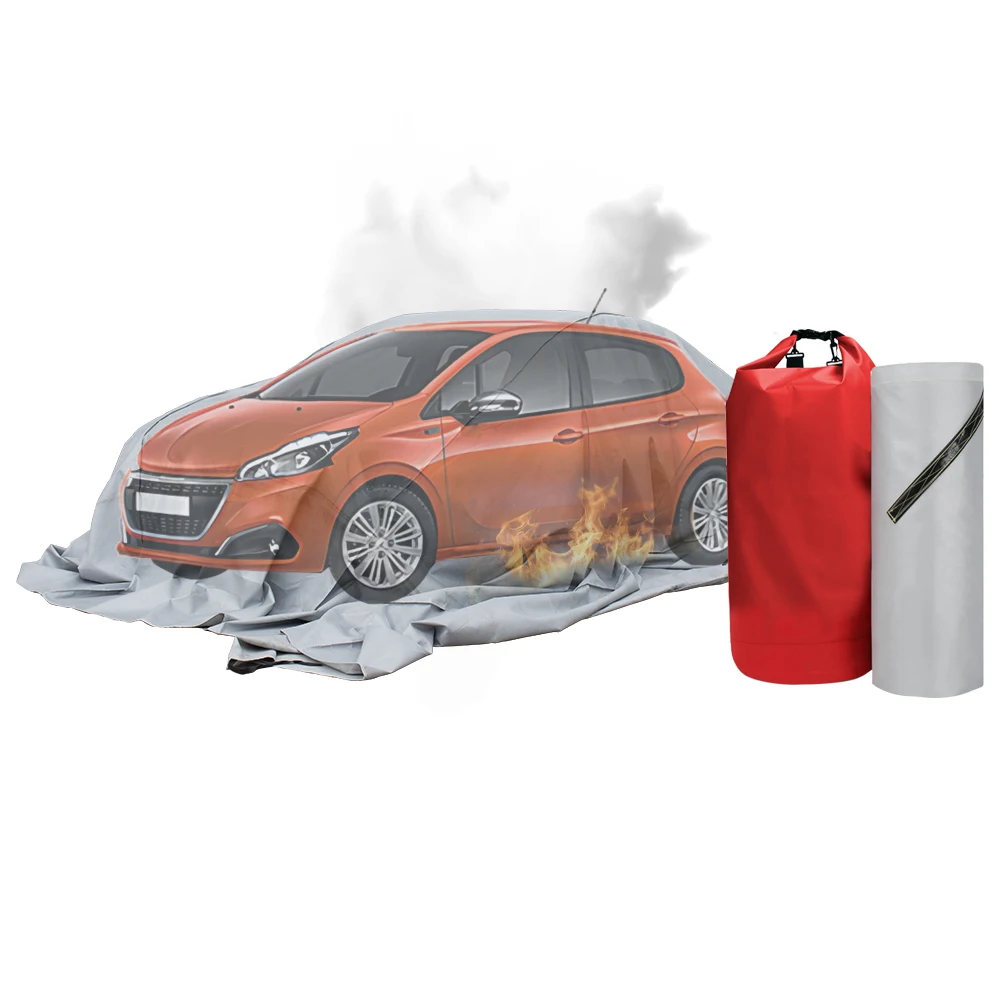 China factory new design high silica extinguisher battery fires Electric car fire blanket