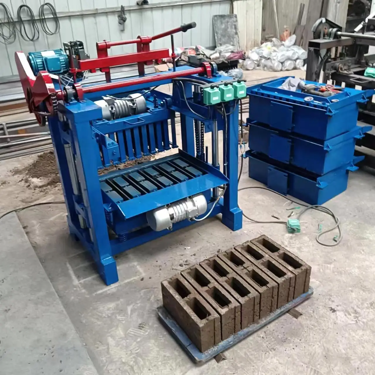 Paver Cement Block mould Hollow concrete brick making machine