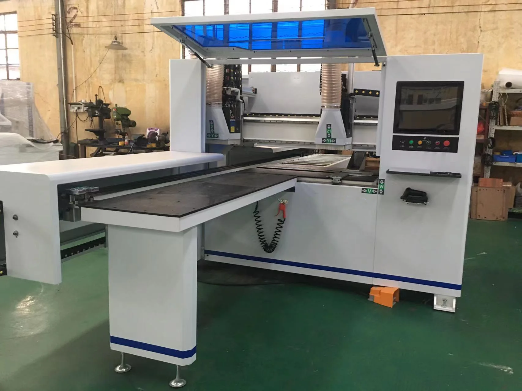 Automatic CNC Wood 6 Six Sides Boring Drilling Machine