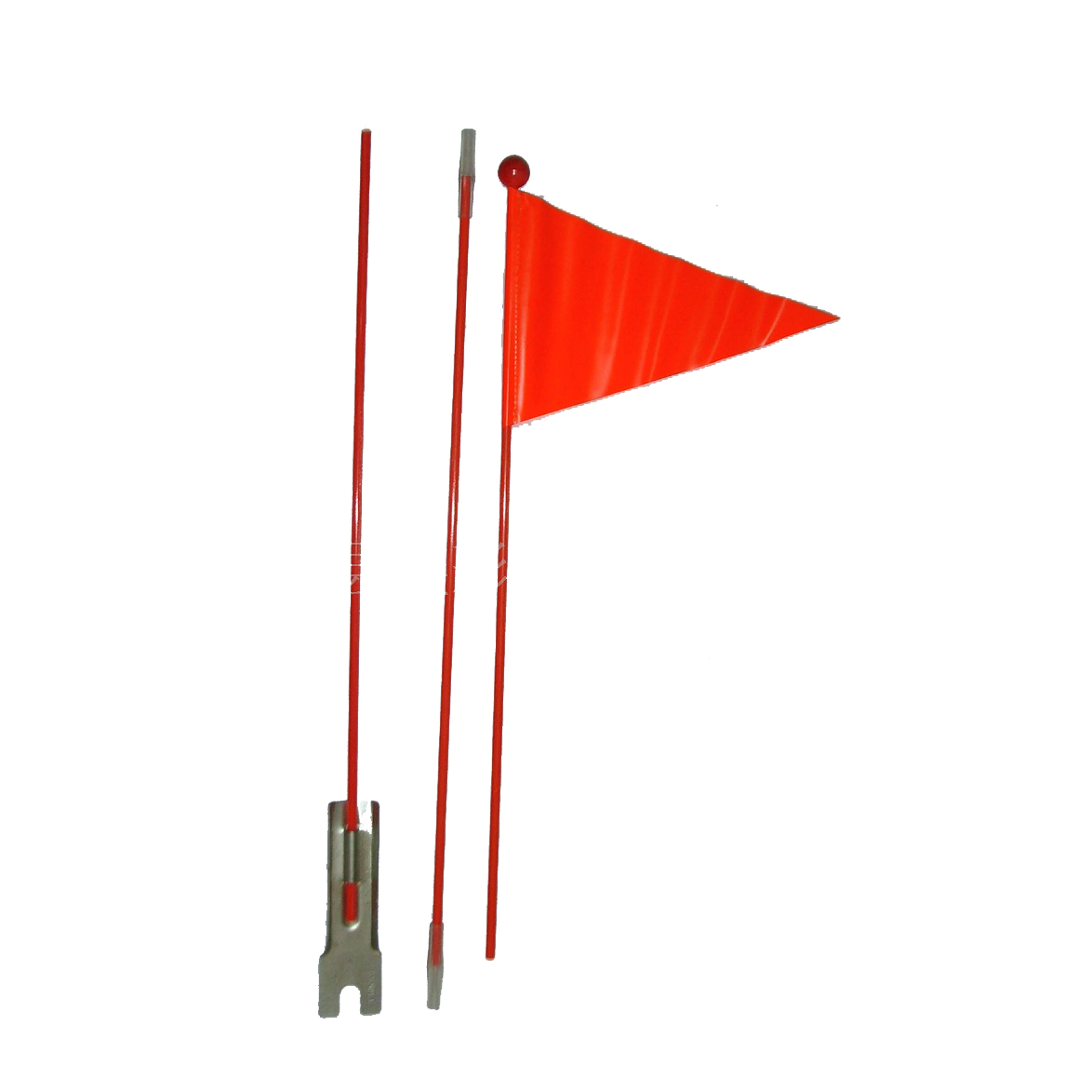 Promotional Personalized Design Adjustable Height Bike Safety Flag Banner Outdoor Triangle Bicycle Flag