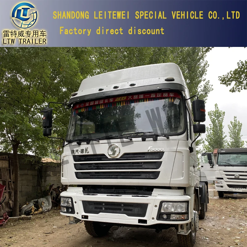 Second Hand 6X4 Left Drive 380HP Shacman F3000 Tractor Trailer Used Tractor Head Truck