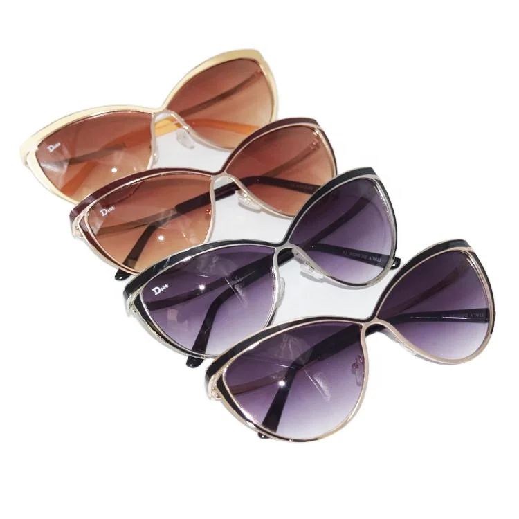 Gradient Lenses Women big Cat Eye Sunglasses Private label cat eye shades sunglasses