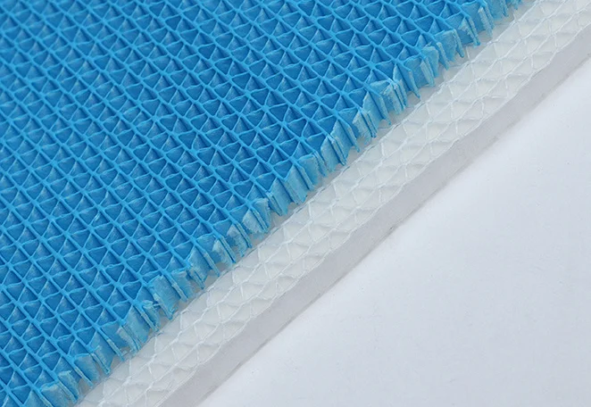Good products Supply Air Filter Photocatalyst PP Corrugated Air Filter Fan Blue Cold Catalyst Air Cleaner Mesh