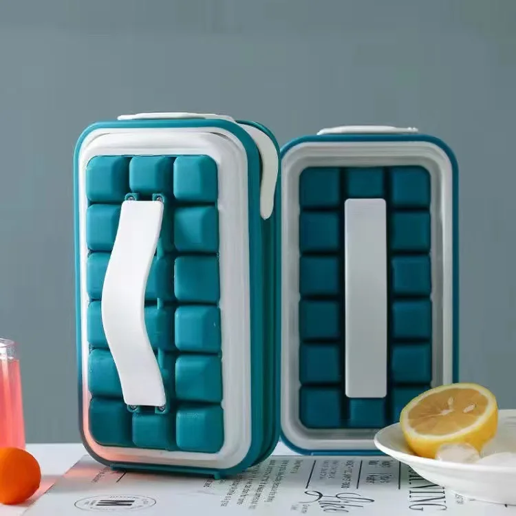 Popular 2 in 1 Silicone Portable Ice Ball Maker Ice Cube Ball Mold Non-BPA Reusable Ice Cube Tray Hockey Jugs Bottle Mold