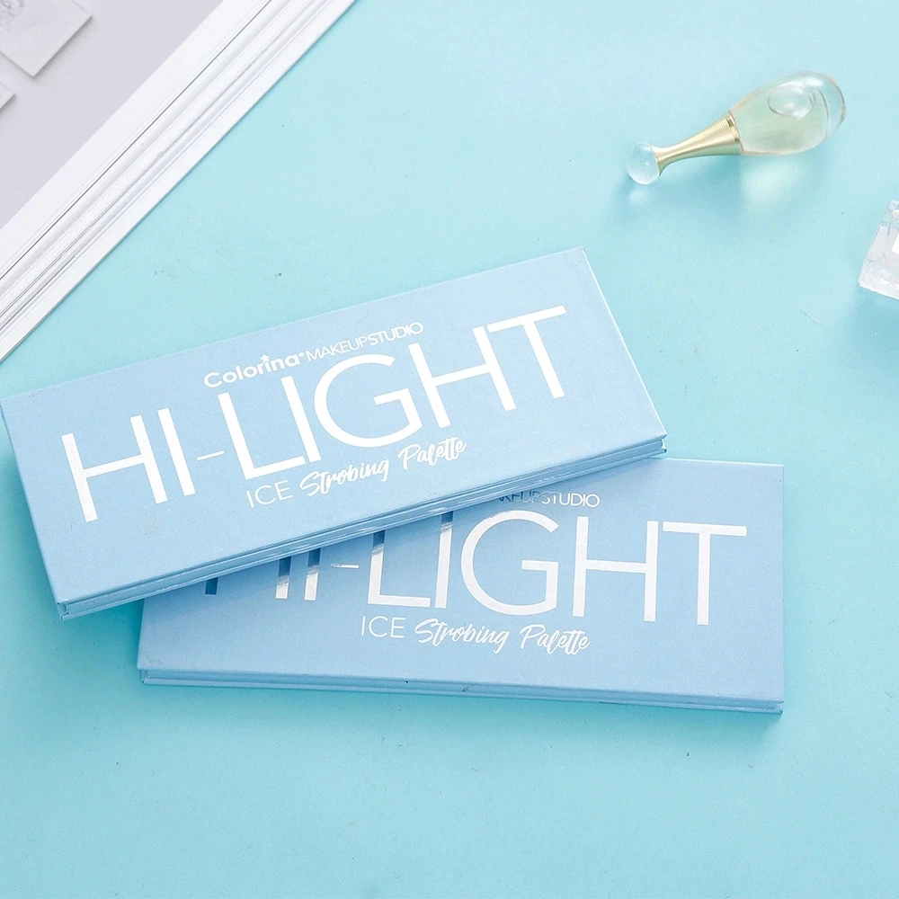 colorful vegan face highlighter pressed powder low moq private label branded cheap colored cheek  highlighter makeup