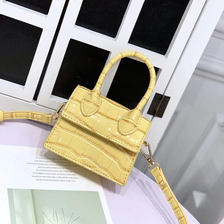 Xinyu RTS Mini Phone Tote Bag 2021 Trendy Fashion PU Leather Crocodile Pattern Chain Shoulder Bags Women Hand Bags