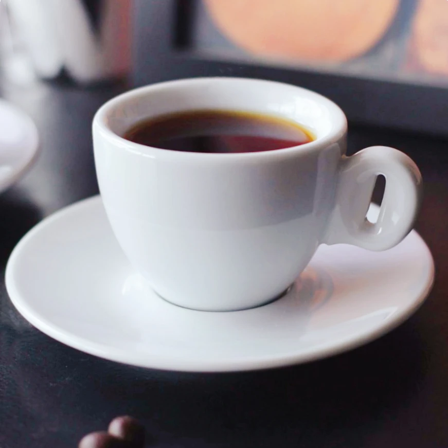 Wholesale Professional Porcelain Espresso Coffee Cup And Saucer  Espresso Mugs Cups Set for Latte,Coffee,Cafe Mocha,Tea