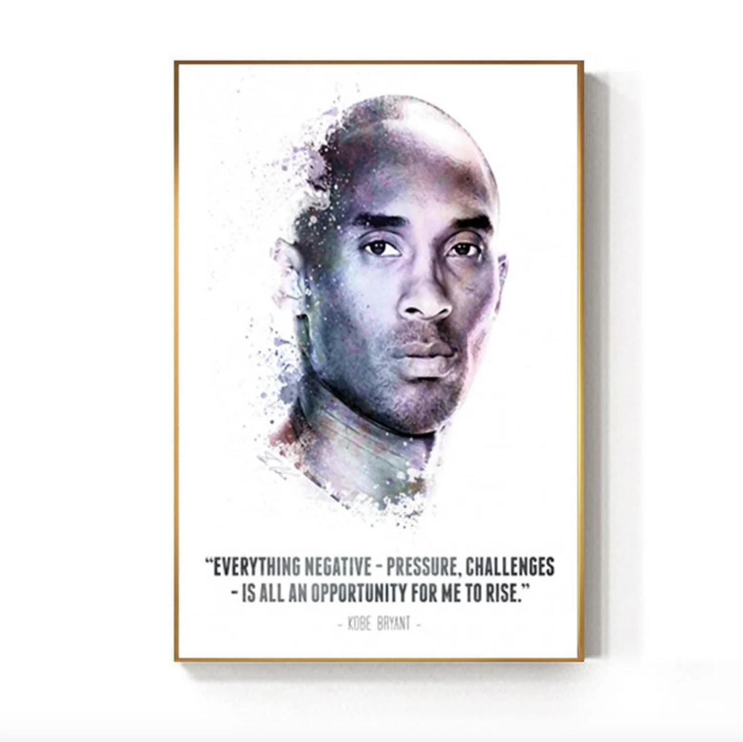 45x60cm Sport Superstar Kobe Bryant POP Painting Canvas Print Poster Art