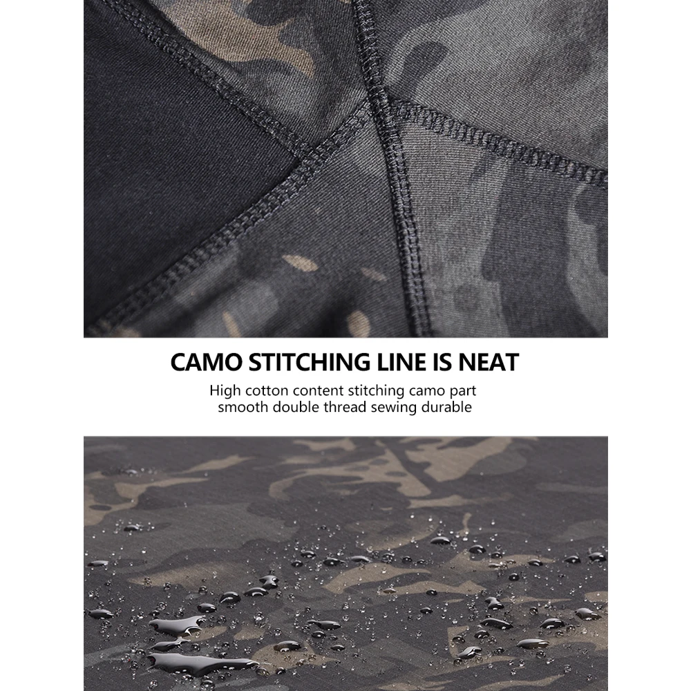 Breathable Rip stop Long sleeves T-shirt Camouflage Uniform Summer Suits Tactical Camouflage Shirts