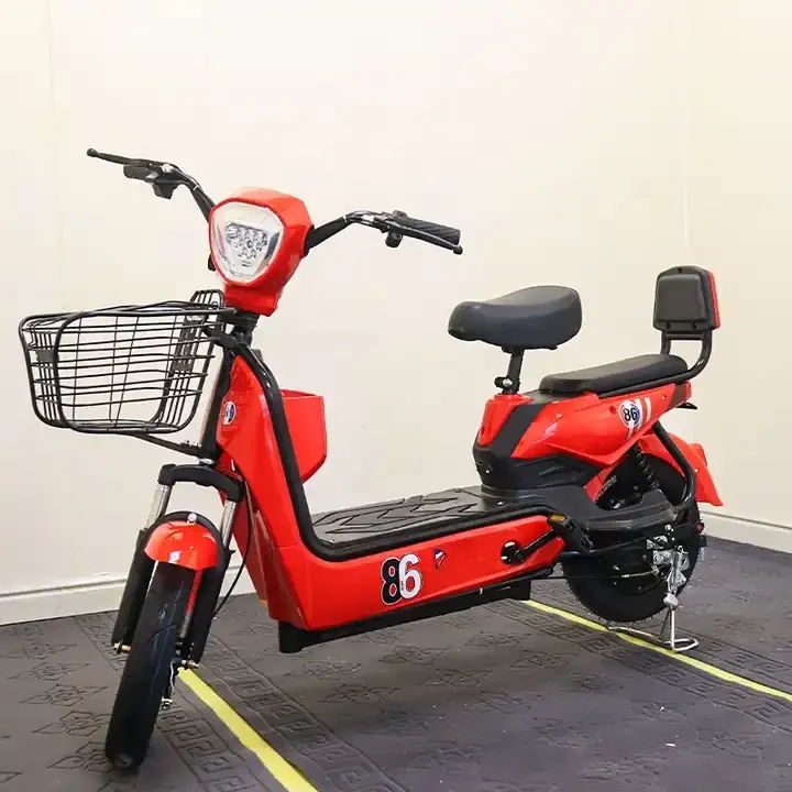 2 wheel cheap new 350w 500w 48v electric moped bike with pedals electrica ebike scooter electric bike bicycle