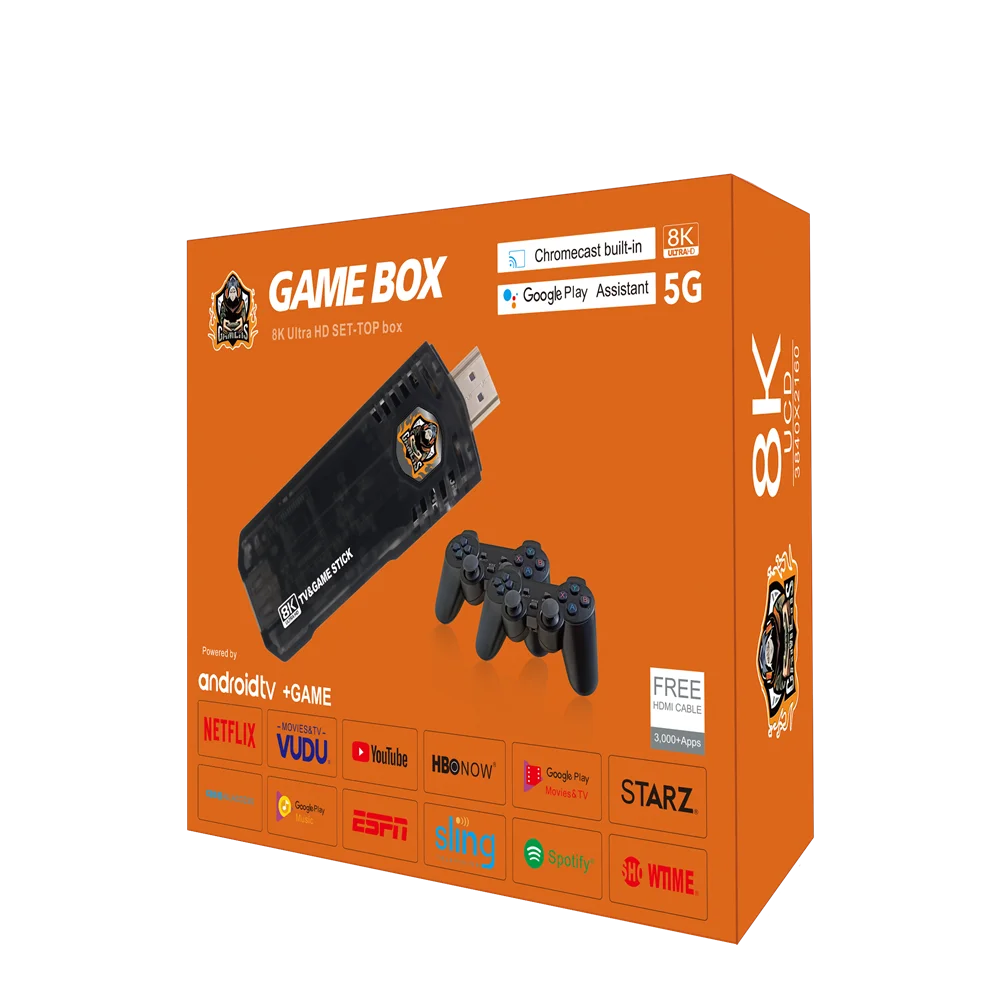 Шэньчжэнь ИМО мини игровой джойстик X8 M8 8k видео Портативный Классический аркадный бокс игровая консоль 64 Гб lite 4k 10000 игровой джойстик + Android box