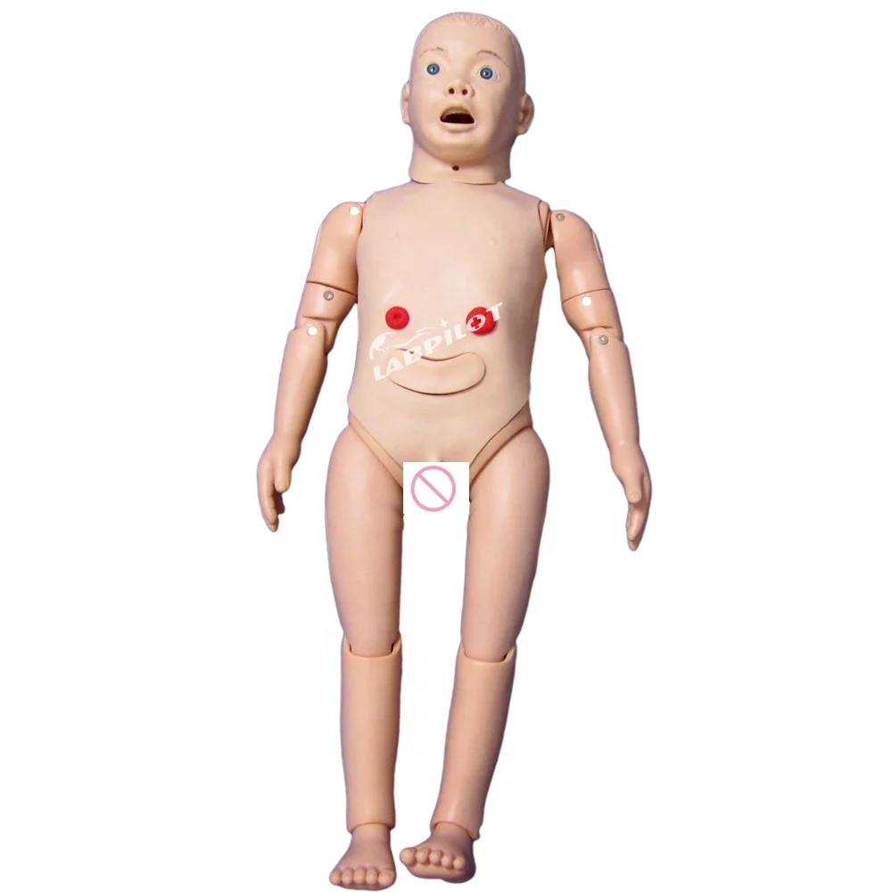 Multi-functional Three Years Old Children Nursing Care Training Manikin Anatomical Model of Paediatrics
