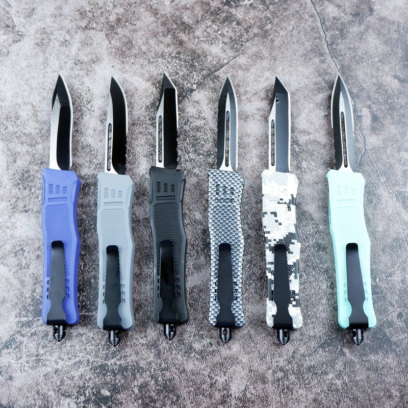Customized multi-purpose Outdoor Survival Self-defense Knife with Zinc-aluminium alloy handle