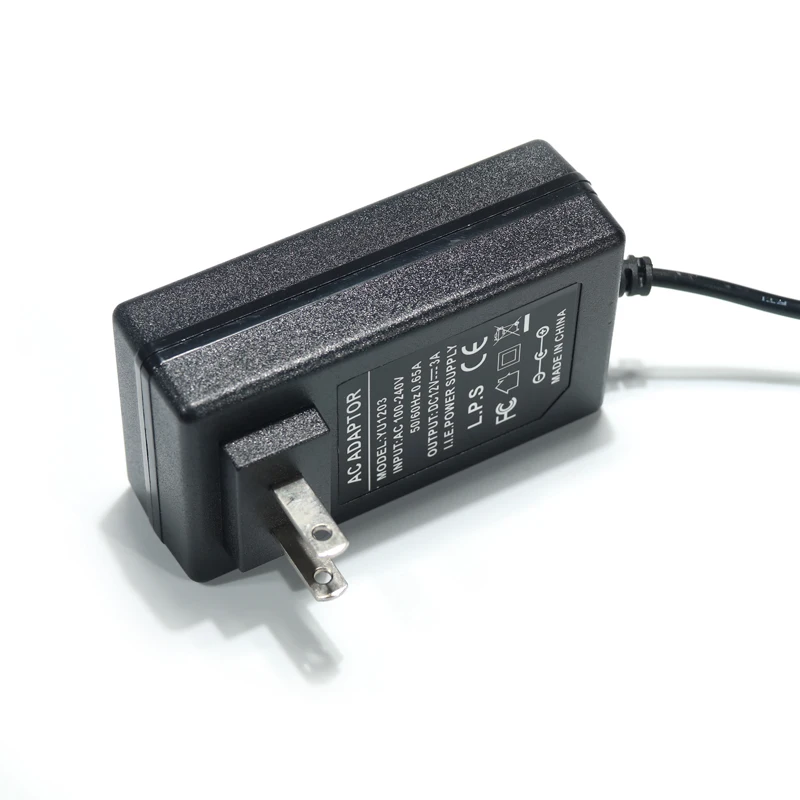 Штепсельная Вилка европейского стандарта черный настенный адаптер DC 5V 6V 9V 12V 15V 20V 24V 12 Вт, 15 Вт, 18 Вт, 24 Вт, 0.5A 1A 2A 3A переменного тока Адаптеры источнтика питания