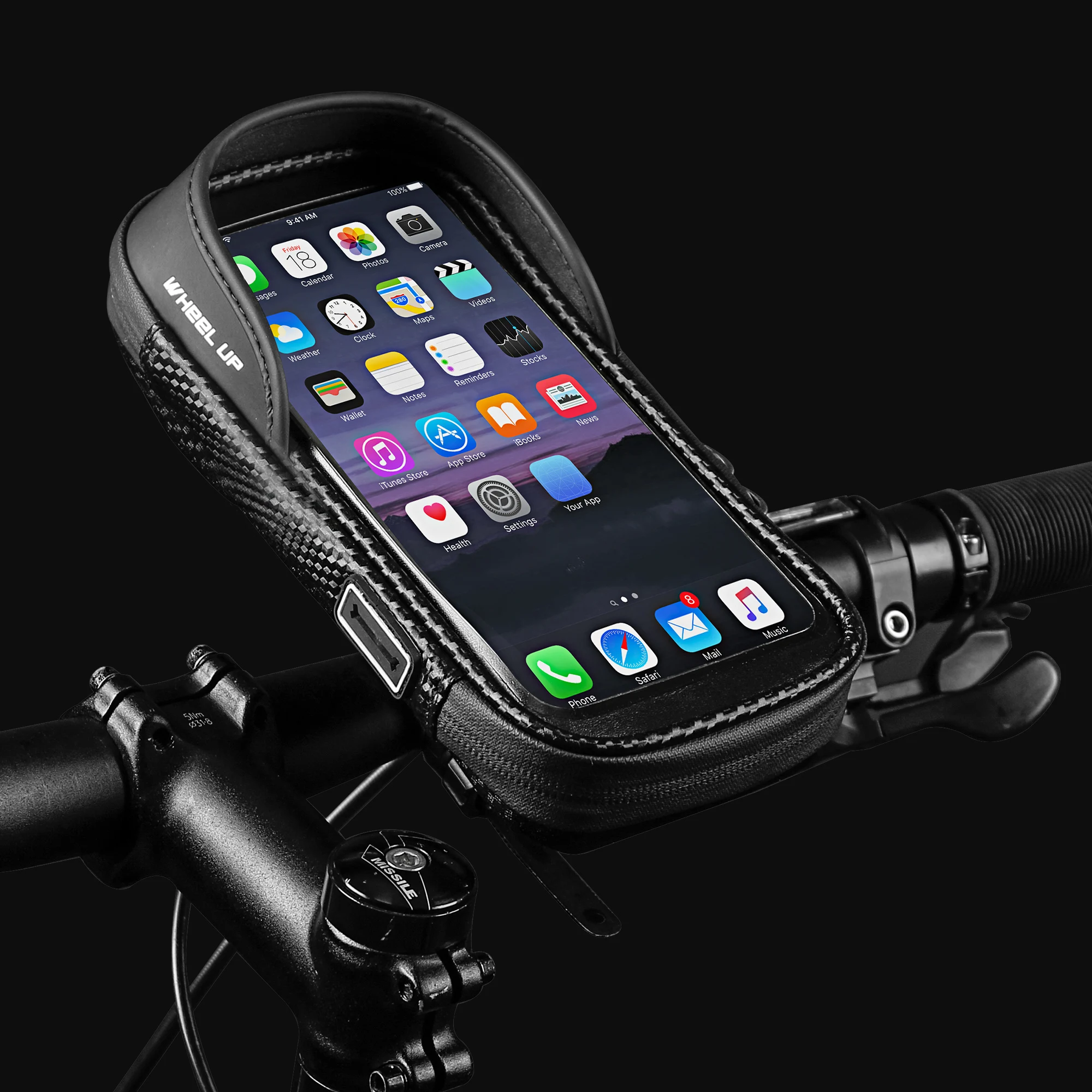 Hot Sale Touch Screen waterproof cycling front tube frame bag bike GPS phone bag bicycle bags boxes