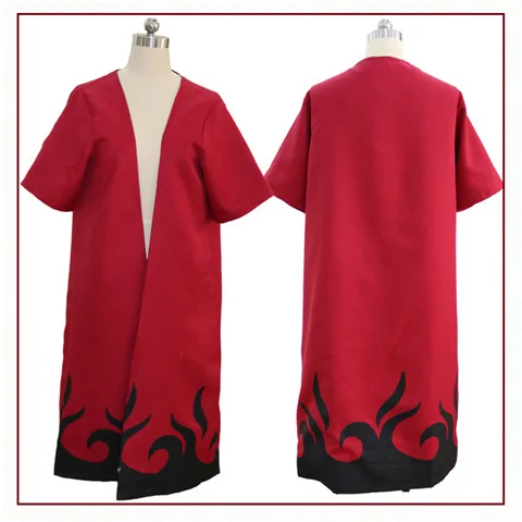 Hokage Cloak Anime Cosplay Costume Red Cloud Robe Four Generations Six Generations Halloween Cloak