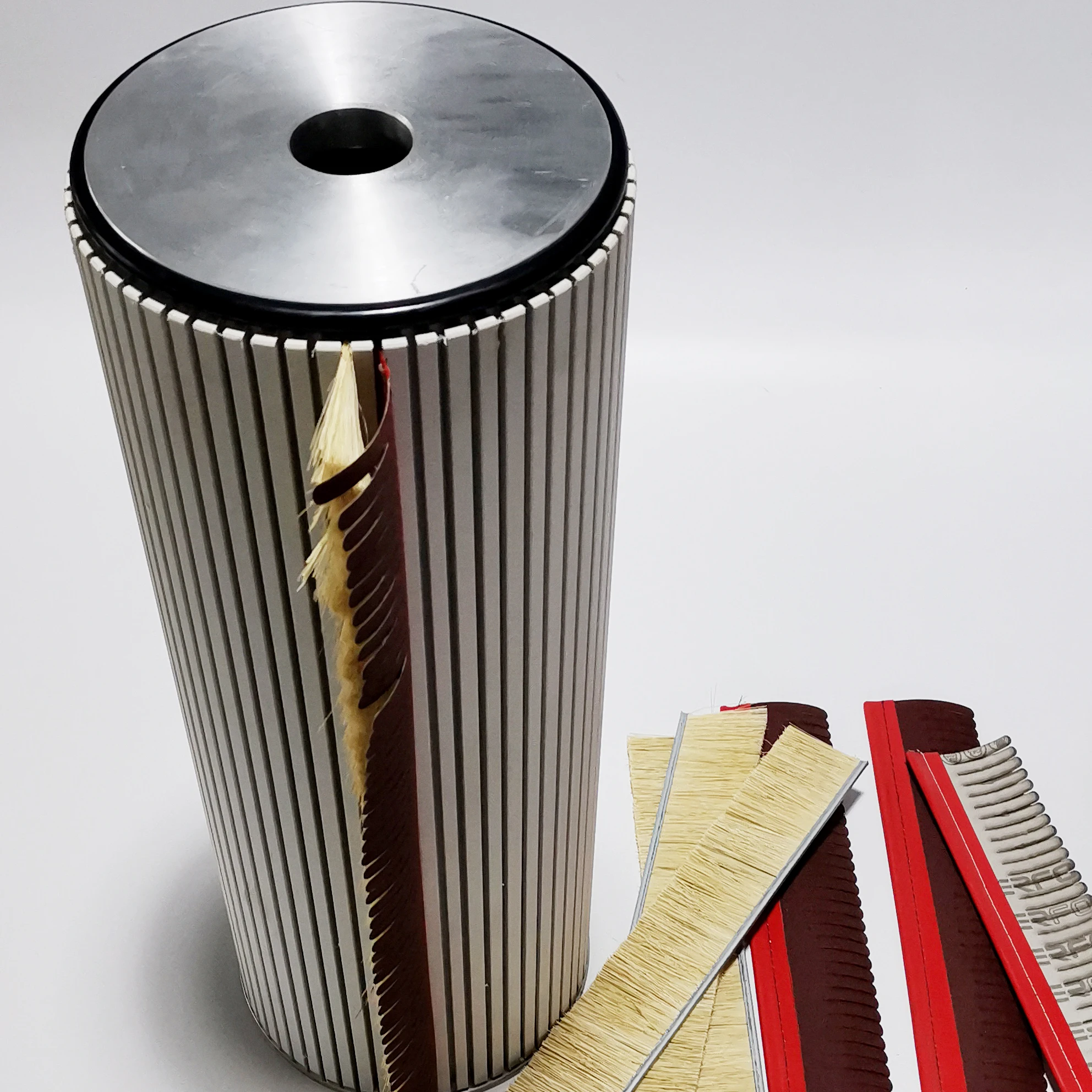 Customized size sisal and sander paper sand jewelry furniture brush polish brush