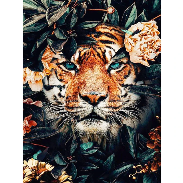 New Arrival rhinestone Arts Craft Full Drill Diamond Painting 30*40CM Wall Decor DIY Abstract Animal 5D Diamond painting