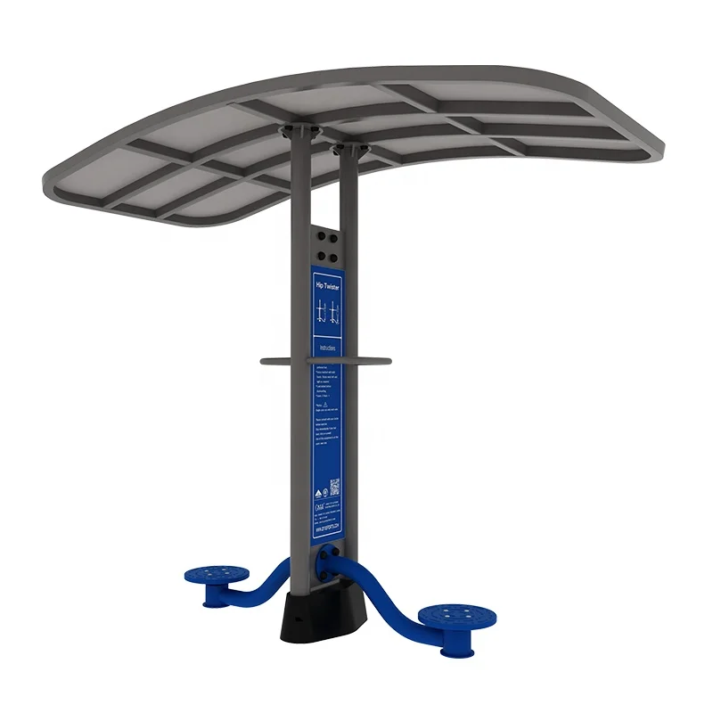 Park and street fitness exercise sport accessories Two seat Pull Chair With Roof  TUV verified