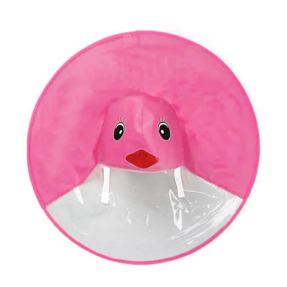 Creative dogs Rain Cover Cute Cartoon Duck UFO  Raincoat Umbrella Hat Windproof Poncho Rain Gear for pet