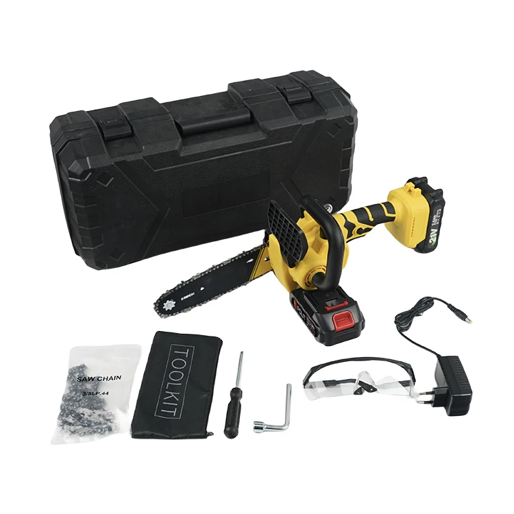 Factory Supply 8 Inch Portable Handheld Mini Electric One-Hand Chainsaw For Tree Cutting