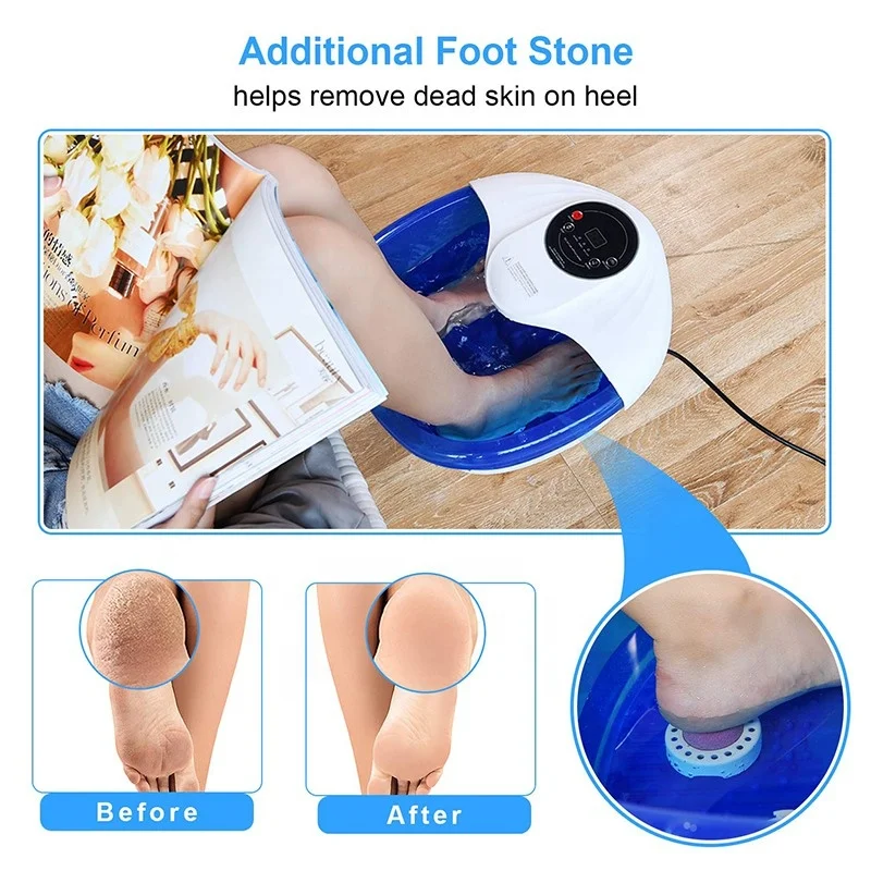 Hot Selling Electric Ionic Bath Spa Detox Foot Washing Machine with Bubble Infaraed Red Light For Diabetic