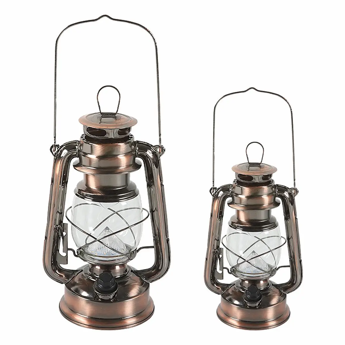 Decorative Retro Kerosene Lamp Antique Camping Lantern Vintage LED Outdoor Tent Light Kerosene Camping Light